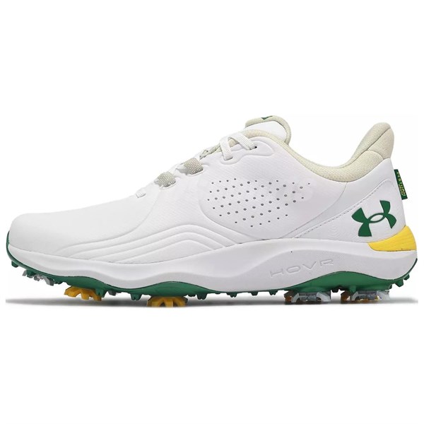 Under Armour Drive Pro Anti-Slip Wear-Resistant Low-Top Golf Shoes Men's White Green 3027089-100