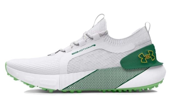 Under Armour Phantom Le Wear-resistant And Lightweight Low-Top Golf Shoes Men's White Green 3027379-100