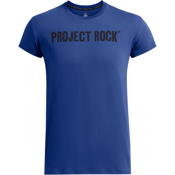Under Armour ProjectRock Hard At Work T Shirt Men's Tech Blue/Black 1386906-432
