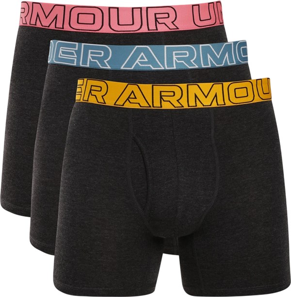 Under Armour Трусы (3 шт) UA PERFORMANCE COTTON - SOLID 6" 3PK 1383889-006-lst