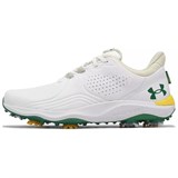 Under Armour Drive Pro Anti-Slip Wear-Resistant Low-Top Golf Shoes Men's White Green 3027089-100