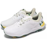 Under Armour Drive Pro Anti-Slip Wear-Resistant Low-Top Golf Shoes Men's White Green 3027089-100