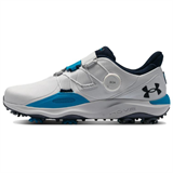 Under Armour Drive Pro BOA Cushioning Low Top Golf Shoes Men's Gray Blue 3027088-100