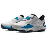 Under Armour Drive Pro BOA Cushioning Low Top Golf Shoes Men's Gray Blue 3027088-100