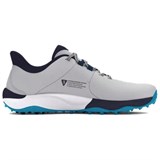 Under Armour UA Drive Pro Spikeless Golf Anti Slip Wear Resistant Low Top Golf Shoes Men's Gray Blue 3026920-101