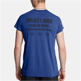 Under Armour ProjectRock Hard At Work T Shirt Men's Tech Blue/Black 1386906-432