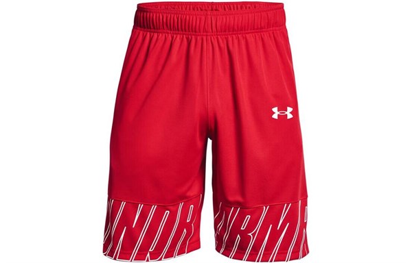 Under Armour Baselin Basketball Shorts Men Red 1361905-600