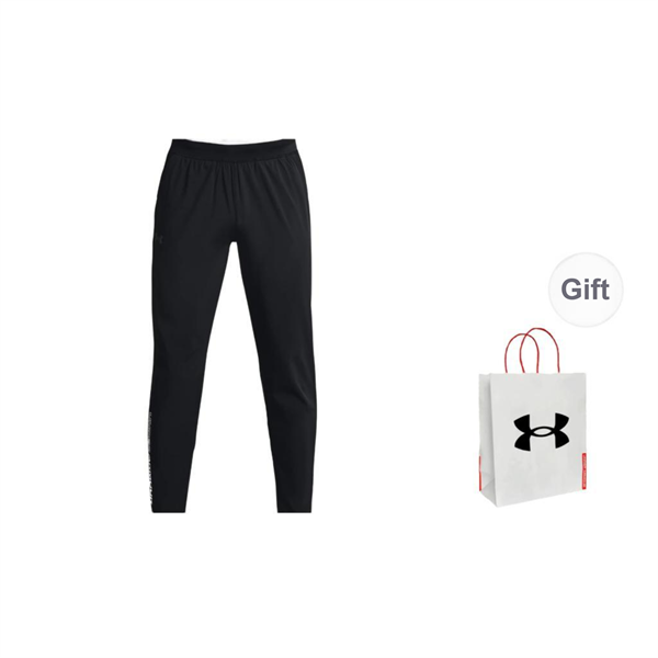 Under Armour Casual Pants Men's Black Shopping Bag Included pz--987088552757455225