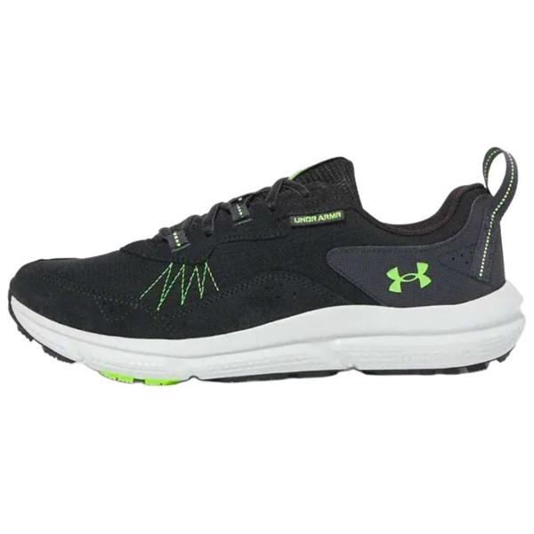 Under Armour Charged Verssert Anti Slip Wear Resistant Low Top Casual Running Shoes Men's Black Green 3027178-004