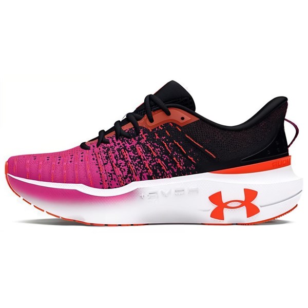 Under Armour Cushioned Slip Resistant Abrasion Resistant Low Top Running Shoes Men's Black Purple 3027189-004