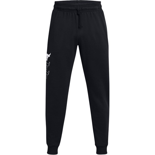 Under Armour ProjectRock FW24 Rival Fleece Casual Pants Men's Black/White 1386876-001