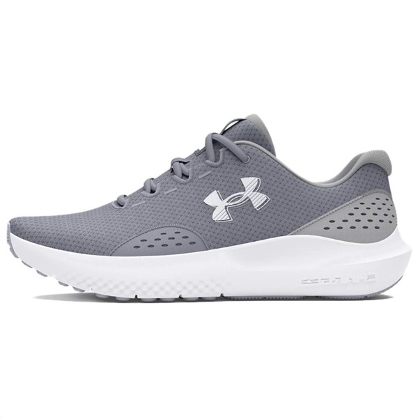 Under Armour Slip-Resistant Low-Top Running Shoes Men's Gray White 3027000-101