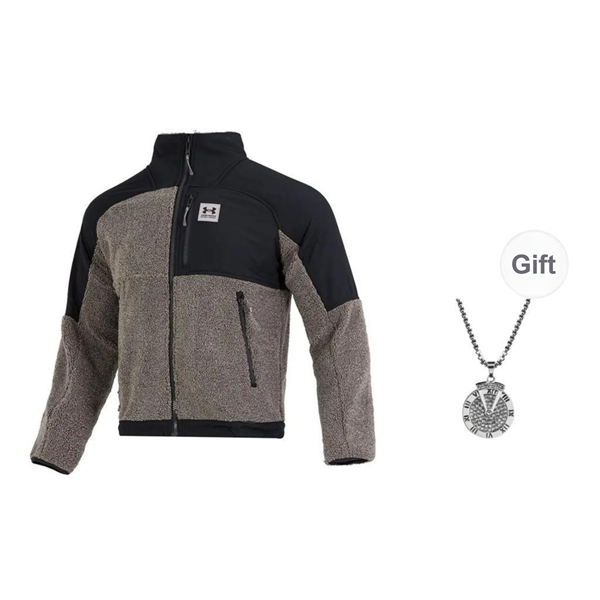 Under Armour Velvet-feel Coat Men's Brown Comes With Necklace pz-1984819654571500576