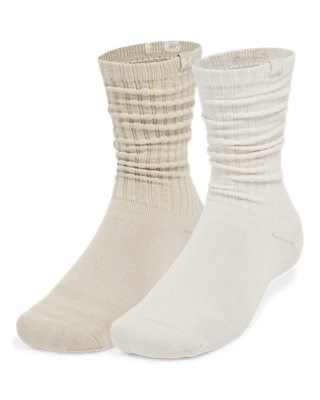 UA Sportstyle Cotton ScrunchUnisex 2-Pack Crew Socks 1390129-279