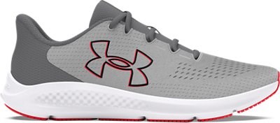 Under Armour Charged Pursuit 3 Slip Resistant Low Top Running Shoes Men's Gray 3026518-109