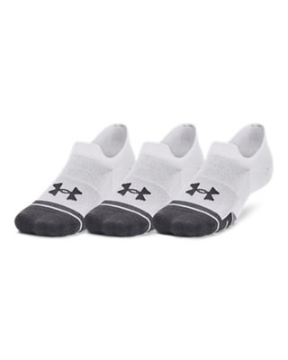 UA Performance Tech Ultra LowUnisex 3-Pack Tab Socks 1379502-100