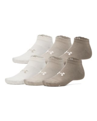 UA EssentialUnisex 6-Pack Low Cut Socks 1386239-200