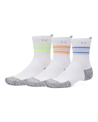 UA ArmourDry® Run CushionUnisex 3-Pack Mid-Crew Socks 1387043-103