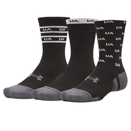 Носки (3 пары) UA Perf Tech Nov 3pk Crew 1379515-004-1