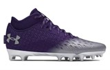 Under Armour AG Rubber Short Studs Anti Slip Wear Resistant Soccer Shoes Men's Purple 3027977-500