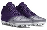 Under Armour AG Rubber Short Studs Anti Slip Wear Resistant Soccer Shoes Men's Purple 3027977-500