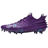 Under Armour AG Rubber Short Studs Anti Slip Wear Resistant Soccer Shoes Men's Purple 3027978-500