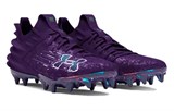 Under Armour AG Rubber Short Studs Anti Slip Wear Resistant Soccer Shoes Men's Purple 3027978-500