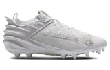 Under Armour AG Rubber Short Studs Anti Slip Wear Resistant Soccer Shoes Men's White 3027978-101
