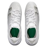 Under Armour AG Rubber Short Studs Anti Slip Wear Resistant Soccer Shoes Men's White 3027978-101