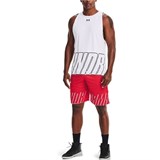 Under Armour Baselin Basketball Shorts Men Red 1361905-600
