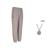 Under Armour Casual Pants Men's Taupe Comes With Necklace pz--1010639760832780782