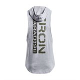 Under Armour Men's Project Rock Iron Paradise Sleeveless Hoodie Gray 1370493-035