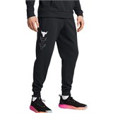 Under Armour ProjectRock FW24 Rival Fleece Casual Pants Men's Black/White 1386876-001