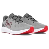 Under Armour Charged Pursuit 3 Slip Resistant Low Top Running Shoes Men's Gray 3026518-109