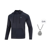 Under Armour RUSH All Purpose Fz Jackets Coats Men's Black Comes With Necklace pz-6720891356278914341