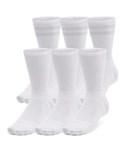 UA EssentialUnisex 6-Pack Crew Socks 1387058-100